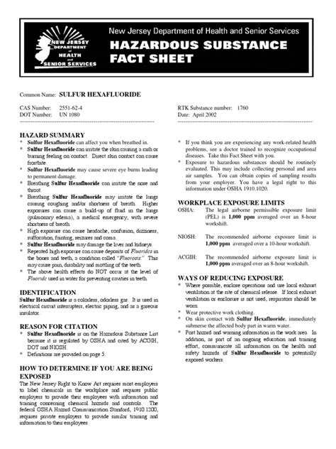hazardous substance fact sheet.